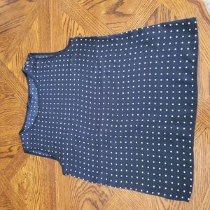 Bananna Republic Tank Top polka dot navy blue